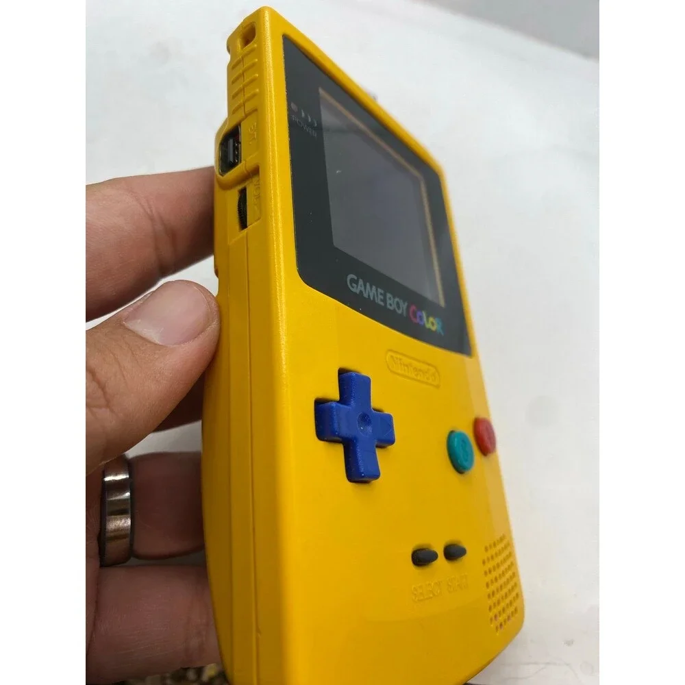 Nintendo GameBoy Color Dandelion Yellow GBC Handheld Console CGB-001 Tested